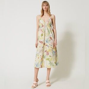 Twinset Milano Poplin Midi Dress